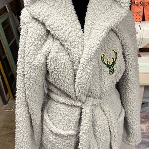 Cozy Gray Sherpa Jacket